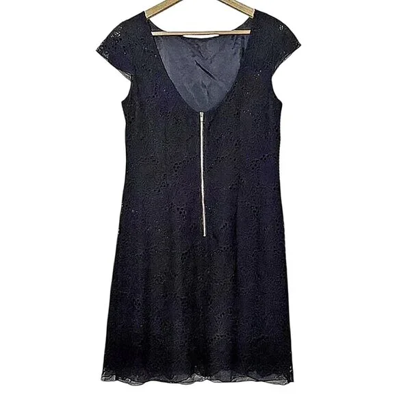 Lilly Pulitzer Jeanette Black Eyelet Cocktail Dress WedGuest/Party/Summer 10 - Picture 7 of 12